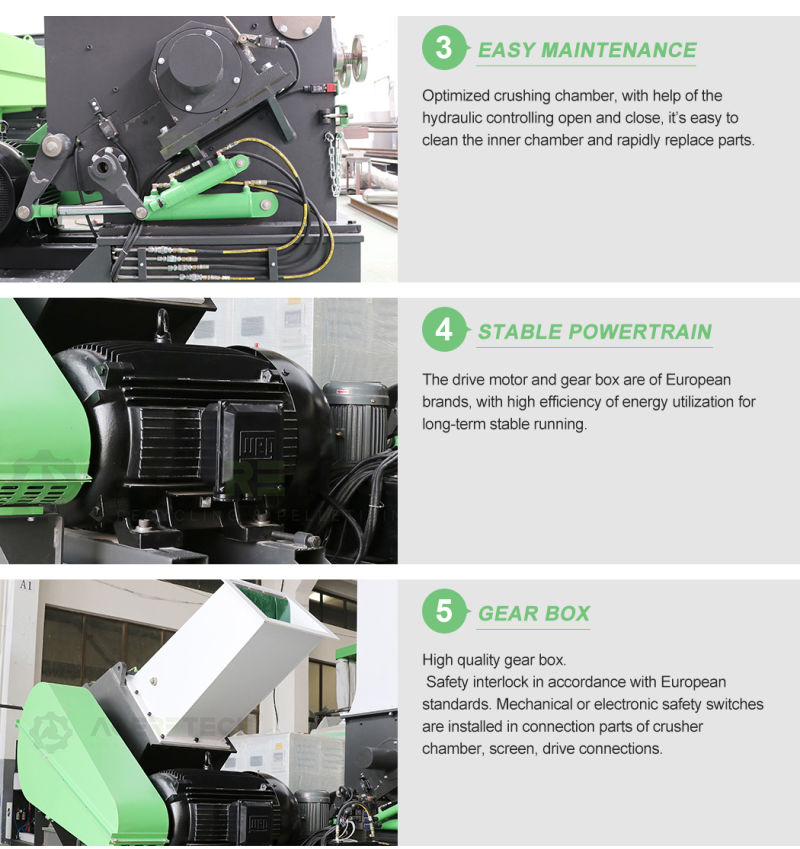 Ge Economical Crusher Granulator Machine for Plastic Film/Sheets/Profiles