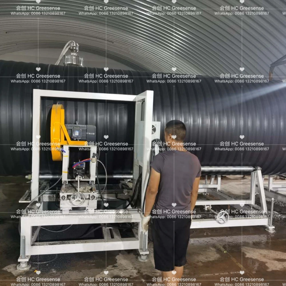 HDPE Hollow Wall Winding Sewage Drainge Plastic Pipe Extruder/PE Pipe Extruding Machine/Septic Tank Extruder