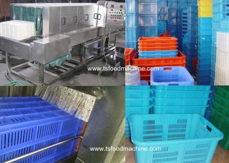 Automatic Crate Washer Industrial Plastic Tray Washing Machine