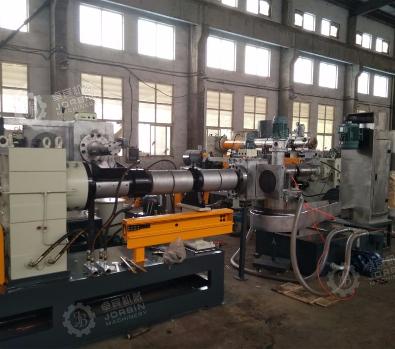 Side Force Feeder PP PE Recycling Two Stage Extrusion Machine