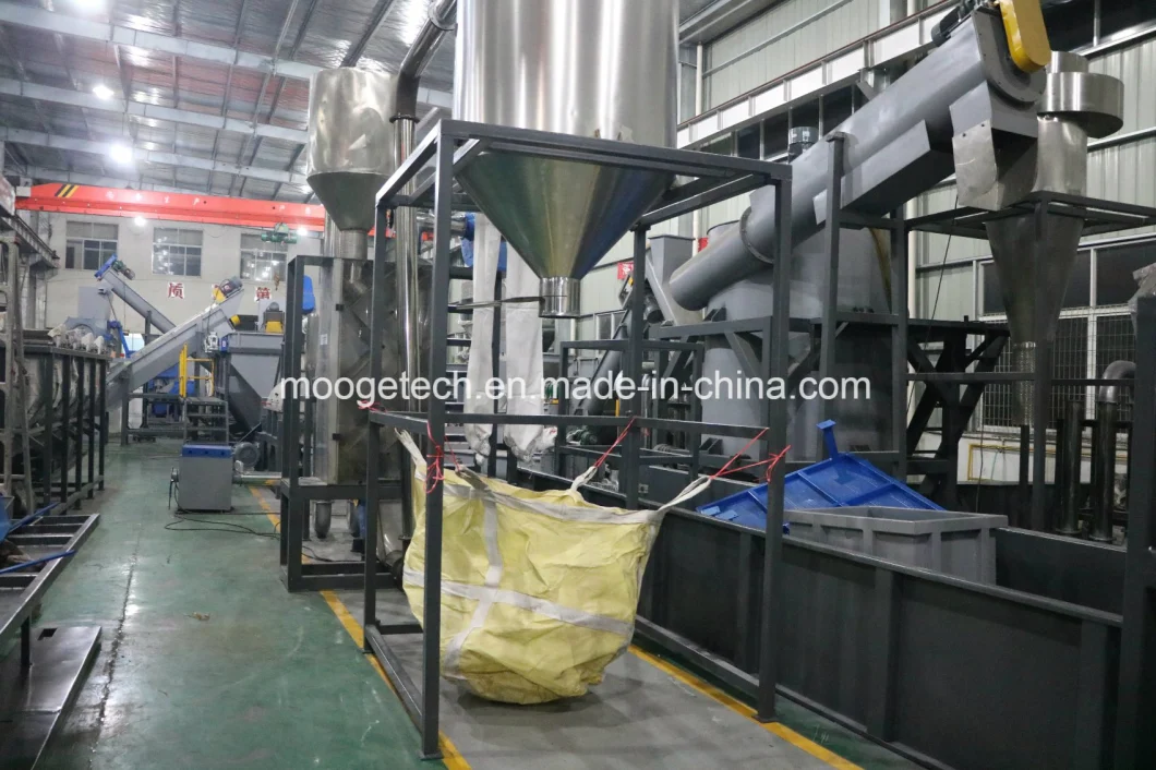PP PE HDPE flakes washing recycling line/waste plastic bottle recycling machine