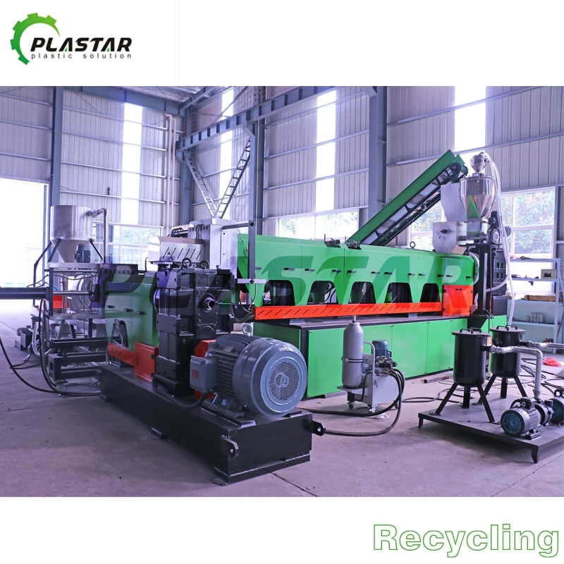 Professional Waste Plastic Agricultrual PE Film Pelletizing Machine for Waste Recycling Line
