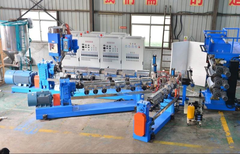 Recycling ABS PC Plastic Sheet Extruder Machine Withtwo Screws Extruder