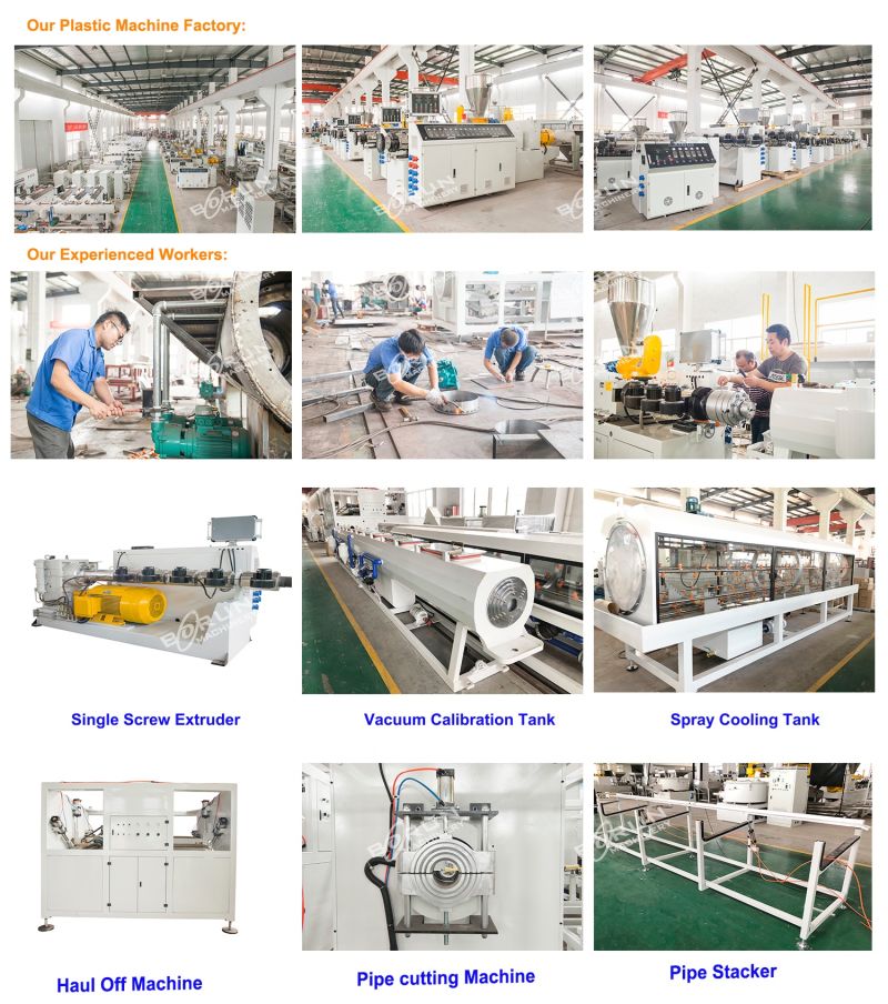 Plastic PE PP HDPE LDPE Pipe Tube Extrusion Extruder Machine