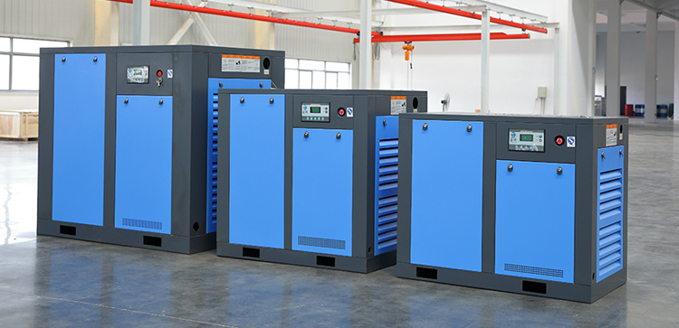 Hot Products Silent 10HP-150HP 7.5kw-110kw 7-13bar 24.5cfm-728cfm Double Rotary Screw Type Air Compressor for Sale