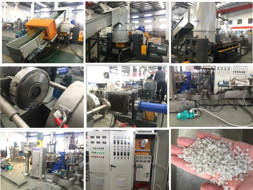 Post-Consumer LLDPE Film Offcut Recycling Plant with Degassing Stations