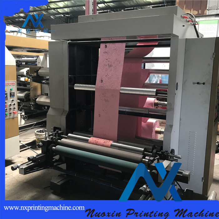 2 Colour Flexo Printing Machine with Resin Plate Oil Ink
