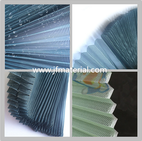 Polyester and Fiberglass Pleated Yarn Pleated Lace Screen Window