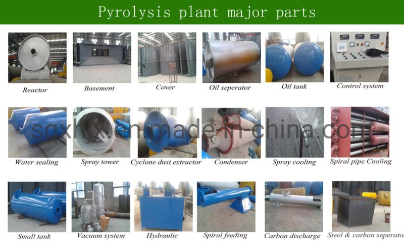 10ton Plastic Pyrolysis Machine Get 50-90% Oil Rate