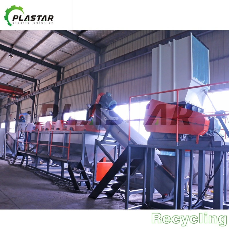 Automatic PE PP Scraps Plastic Washing Machine Plastic Recycling Line