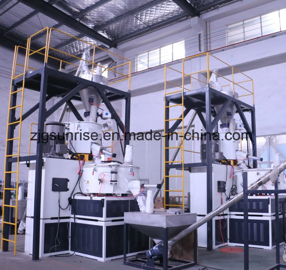 High Speed PVC Compound Mixer with Vacuum Feeder