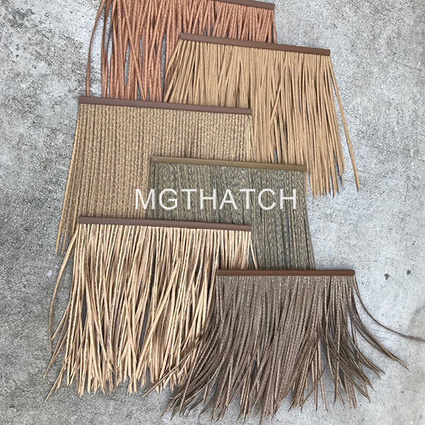Fireproof Thatched Roofing Tiles Plastic Synthetic Thatched
