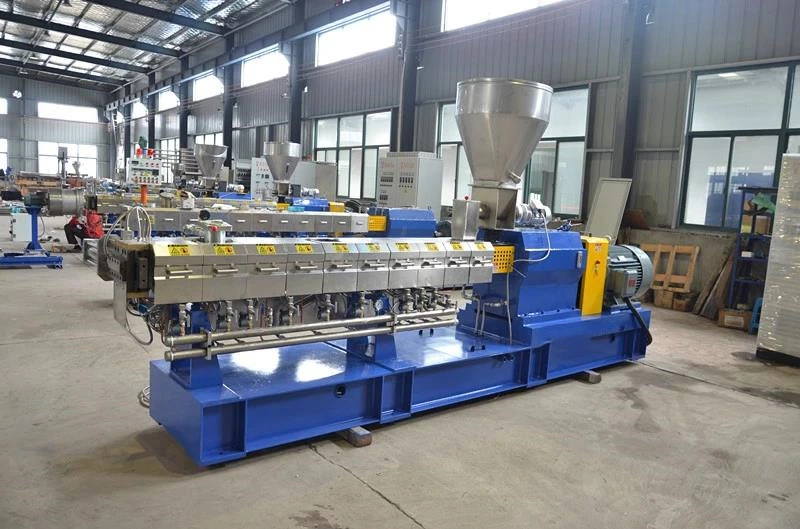 High Output Conical Twin Screw Plastic Extruder