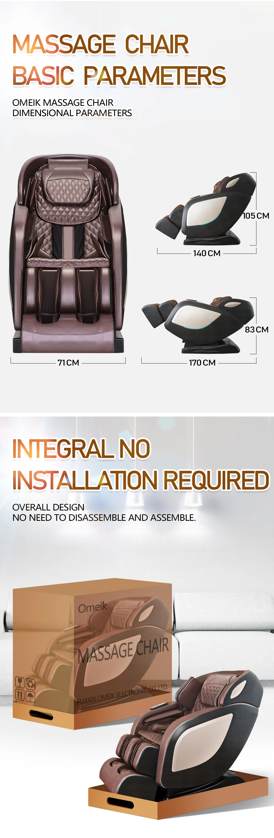 Luxury Modern Cheap Price 3D Zero Gravity Office Massage Equipment for Body Relaxing