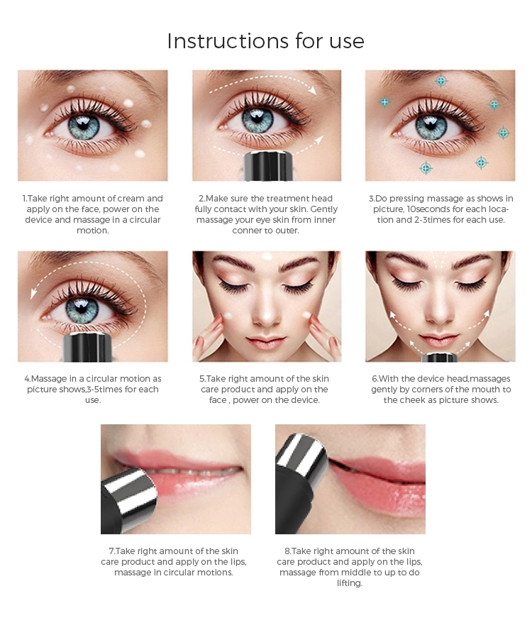 2020 Eye Care Beauty Machine Massager Pen Lip and Eye Lifting Device