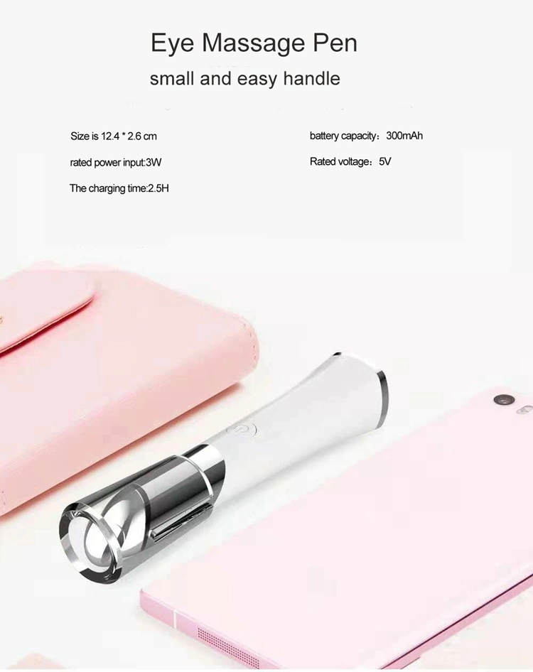 Ion Beauty Tool Rechargeable Electric Eye Massager Pen Lips Facial Skin Wrinkle Massager