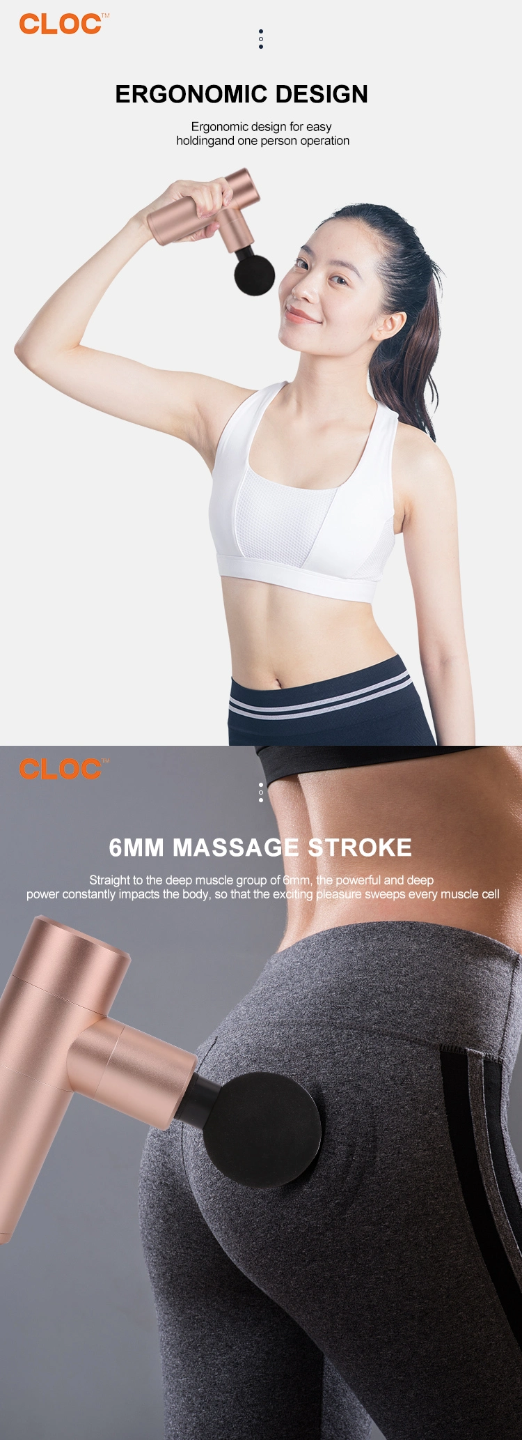 2021 New Body Massage Gun Deep Pressure Relieve Massage Equipment Cordless Private Label Gym Body