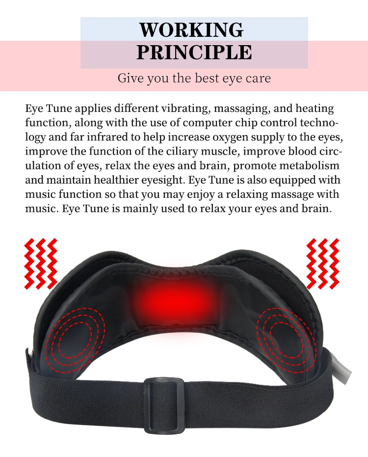 2020 Eye Electric Vibrating Massage Glasses Machine Sonic Vibration Massager