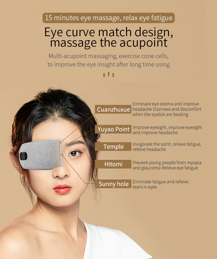 Eye Care Vibration Massage Instrument, Eye Beauty Function Tightening and Weakening Fine Lines Eye Bag Beauty Instrument