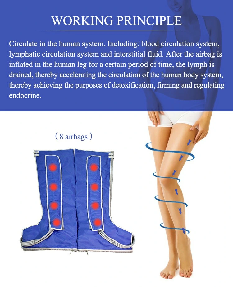Infrared Lymph Drainage Pressotherapy Leg Massage Equipment