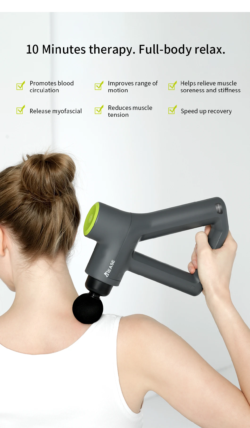2020 Body Muscle Relax Massage Gun Handheld Percussion Massager Deep Tissue Massage Equipment