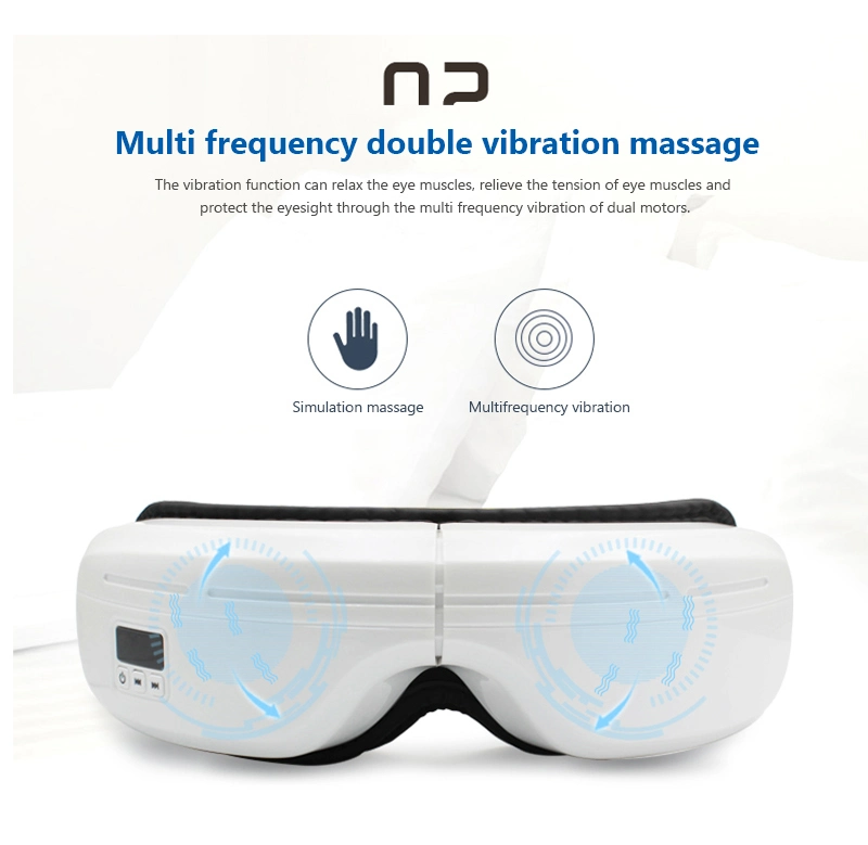 Bluetooth Stress Relieve Eyes Massager Machine with Vibration and Heating