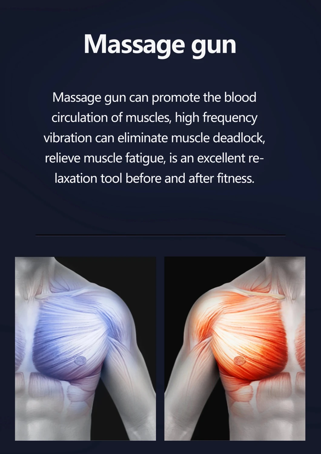 Massage Equipment Body Massage Gun Touch Screen Massager