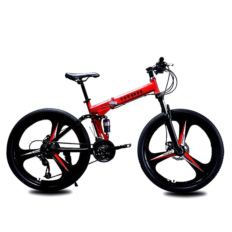 Wholesale Bicycle Mountain Bike Folding Bike 26 Inch Variable Speed Double Shock Absorption