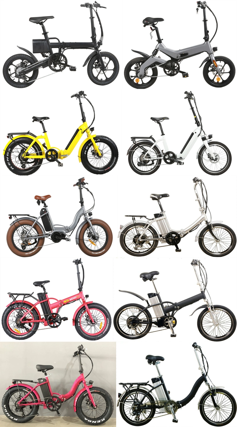 48V500W/750W Electric Bicycles for Sale 7 Speed Fat Tire Electric Folding Bike