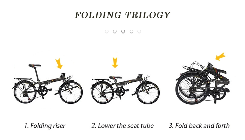 Small Wheel Bicycle Folding Bike 20 Inch 7 Speed, Folding Bike 20 Inch Aluminium Alloy