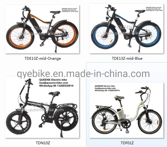 Queene/20inch Aluminum Alloy Electric Fat Tire Bike with Bafang Motor Ce Approved