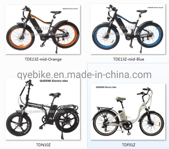 Queene/26 Inch Fat Tire Electric Bike Snow Beach Cruiser Bafang MID Drive Electrical Bicycle
