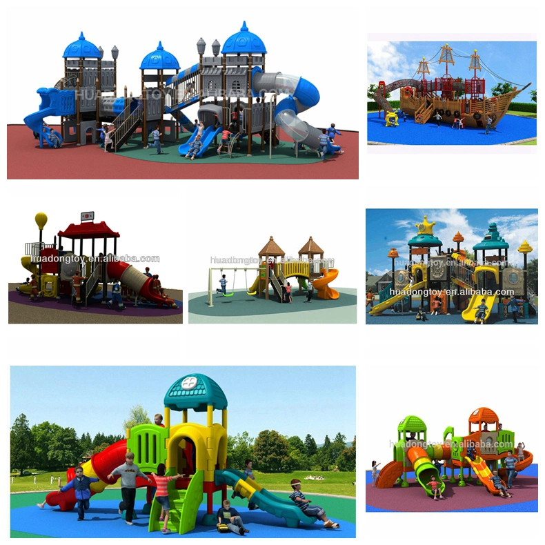 Wholesale Outdoor Play Center Children Outdoor Playground Plastic Combination Slides