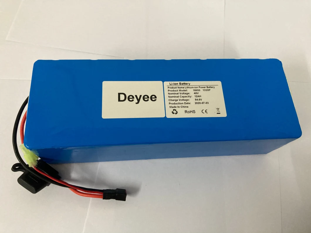 Deep Cycle Lithium Ion Battery 36V 48V 10ah 12ah 15ah Ebike Escooter Battery Pack with BMS