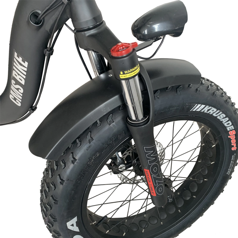 20 Inch Fat Tire Folding Foldable E 500W Beach Electric Bicycle Bike