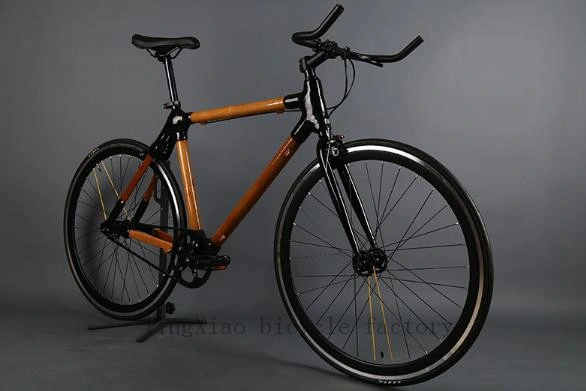 Manufacturers Wholesale New Children's Adult Super Light Single Speed Bamboo Road Bike Adult Men's and Women's Road Bike Racing Bicycle Customized OEM
