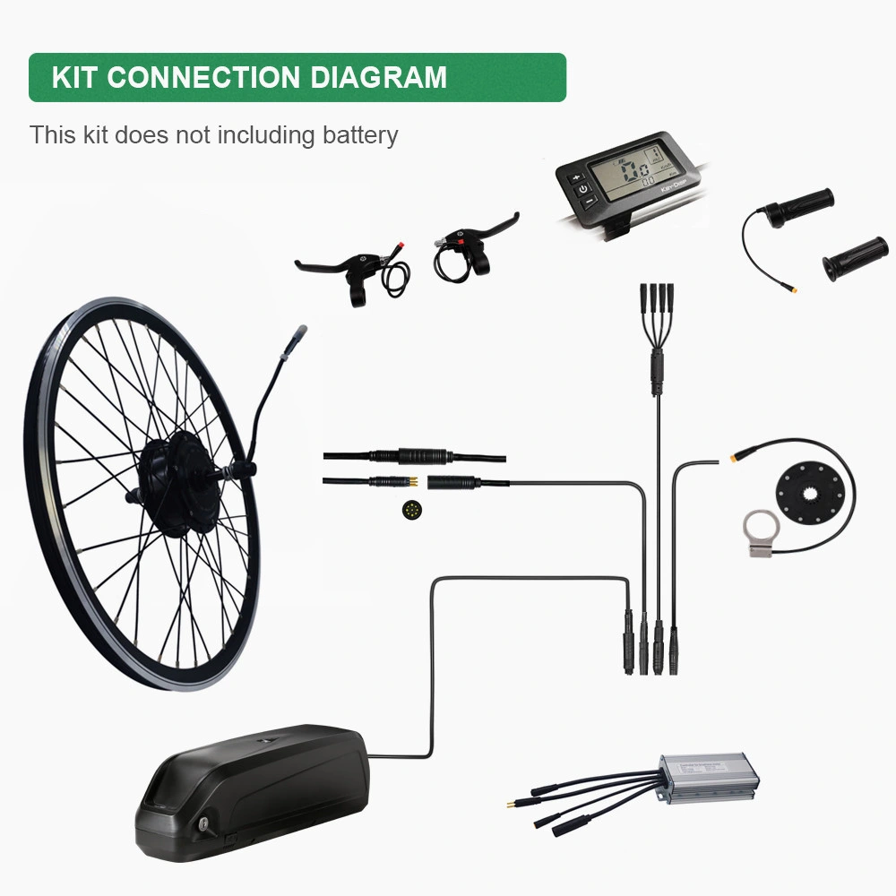 Jb-90c 36V 350W Cheap Electric Bike Conversion Kit with Lithium Battery