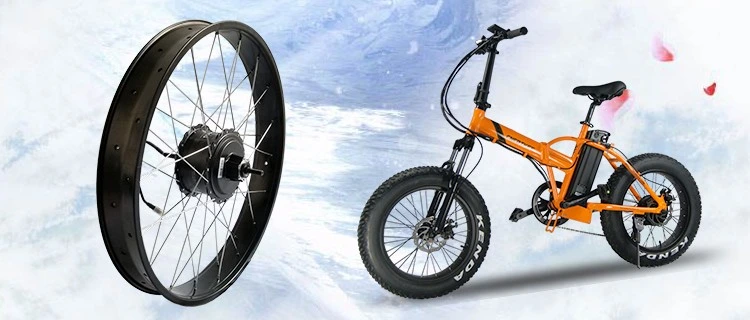 Cnebikes Newest 500W 26*4 /20*4 Big Tyre Electric Snow Bike Conversion Kit with LCD Display