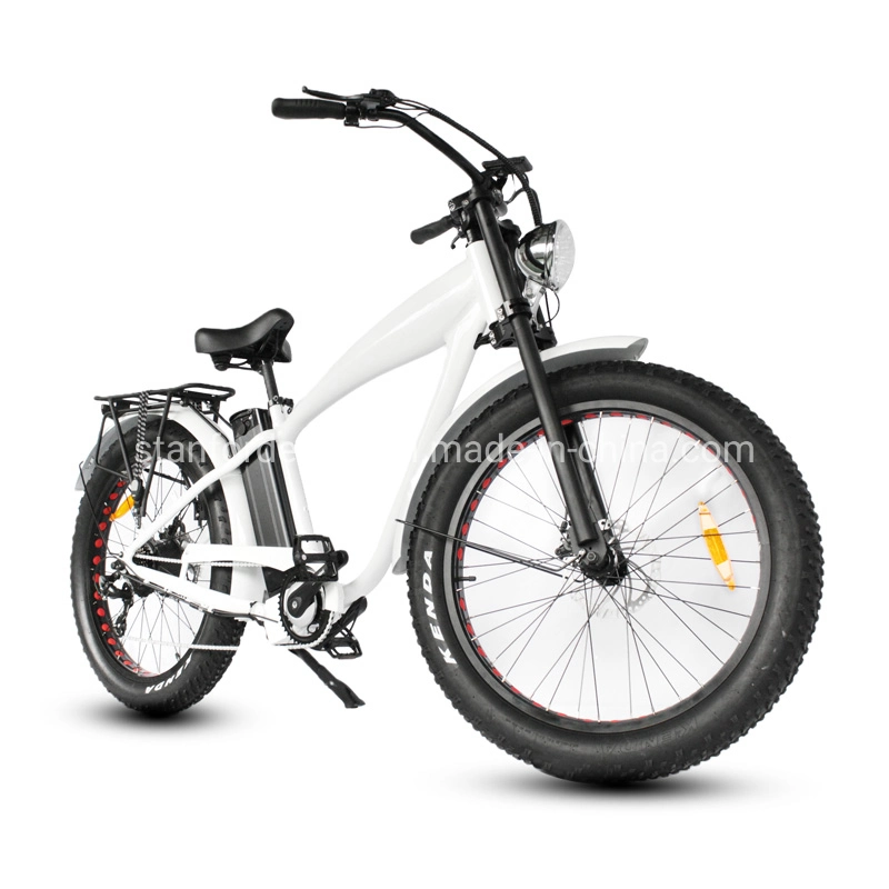Fat Tire Bike Beach Bike Cruiser Electric Bicycle 48V15ah Lithium Battery Electric Mountain Bike
