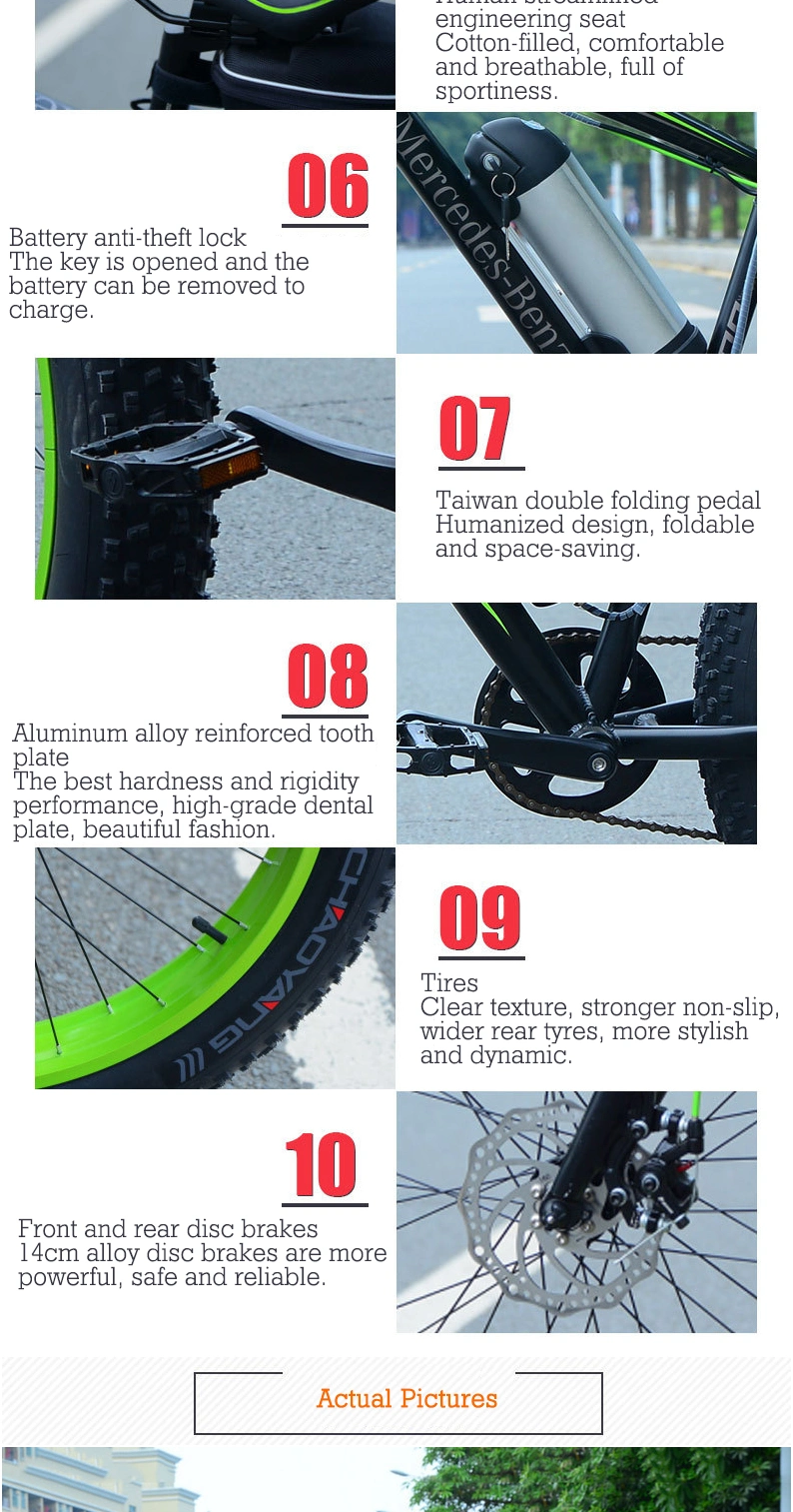 Ebike Manufacturer Hot Sale Customized Motor Fat Tire Mountain Electric Fat Bike