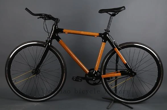 Manufacturers Wholesale New Children's Adult Super Light Single Speed Bamboo Road Bike Adult Men's and Women's Road Bike Racing Bicycle Customized OEM