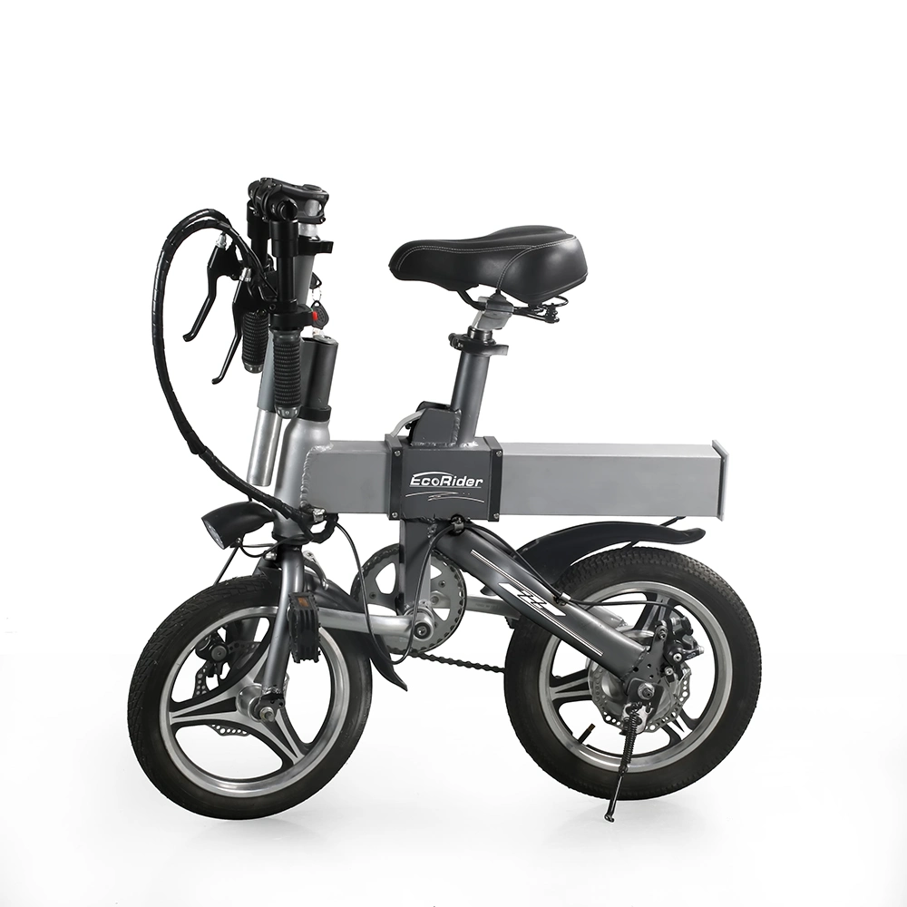 Mini 350W 36V Folding E Bike 14-Inch Foldable Electric Bike 3 Wheel Bicycle
