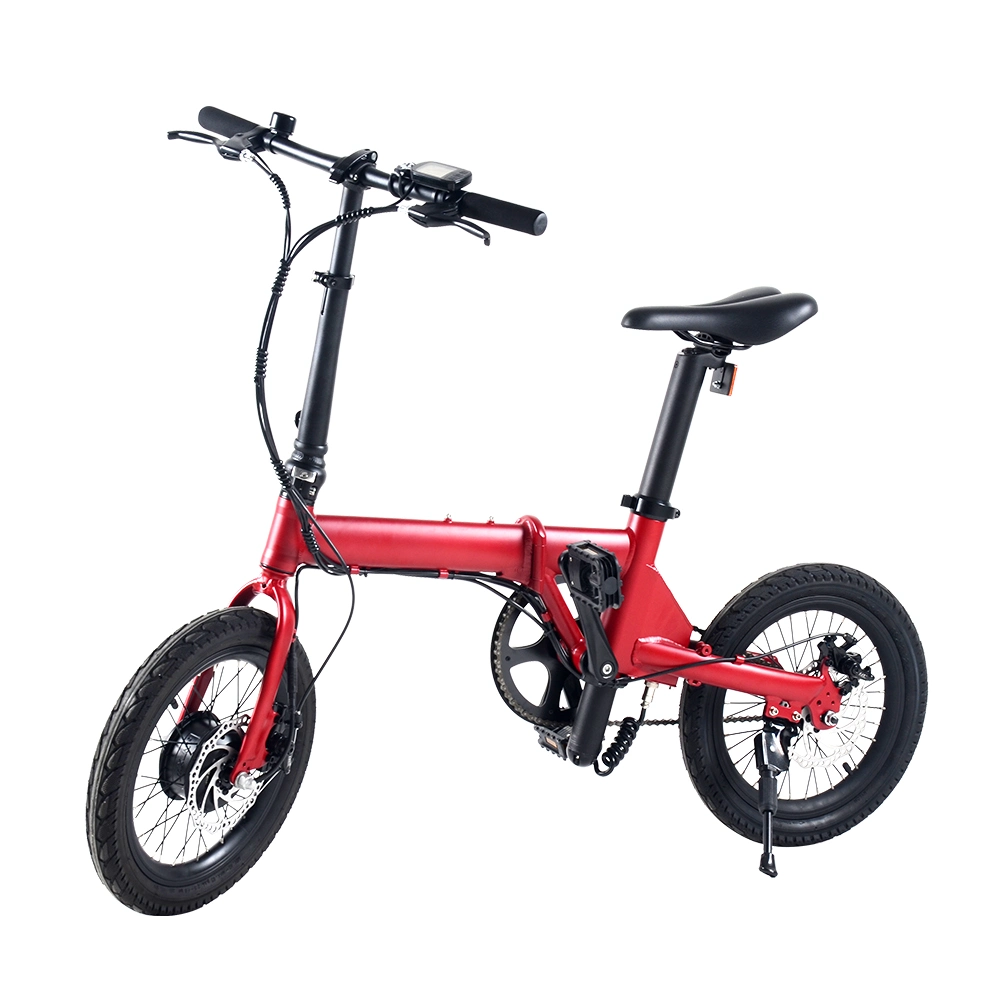 16 Inch 250W 36V 5.2ah Velo Electrique Foldable E-Bike Electric Foldable Bicycle