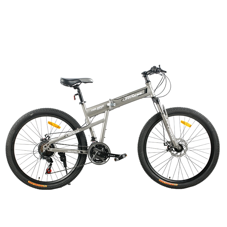 Manufacturers Wholesale 26/24inch High-Carbon Steel Folding Mountain Bike 21speed Folding Bicycle