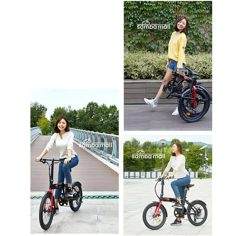 16 Inch 250W 36V 5.2ah Velo Electrique Foldable E-Bike Electric Foldable Bicycle
