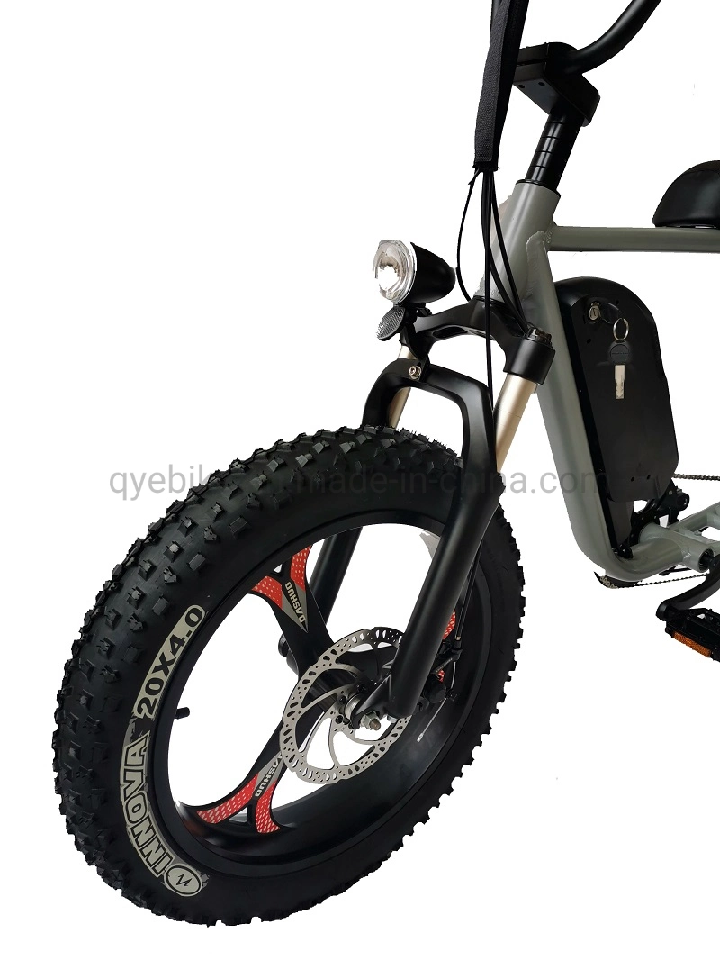 Queene/73 Ebike 750W/1000W Retro Chopper Fat Tire Electric Bicycles Electric Motorbike