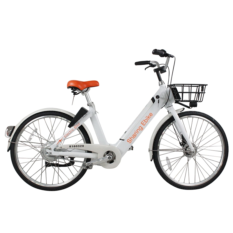2020 36V 350W City Sharing Electric Bicycle City Ebike Sharing Ebike Rental Ebike Battery Removeable Pedal Assistant Guard Against Theft
