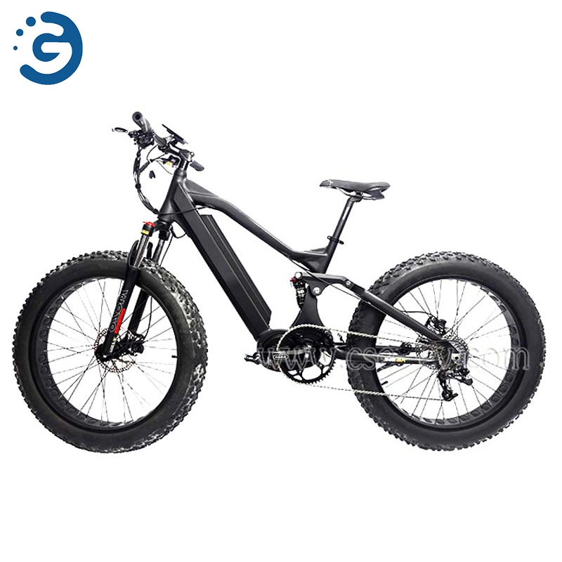 1000W Cavaliere MID Drive Motor Fat Tire Electric Bike 48V Lithium Battery Bike