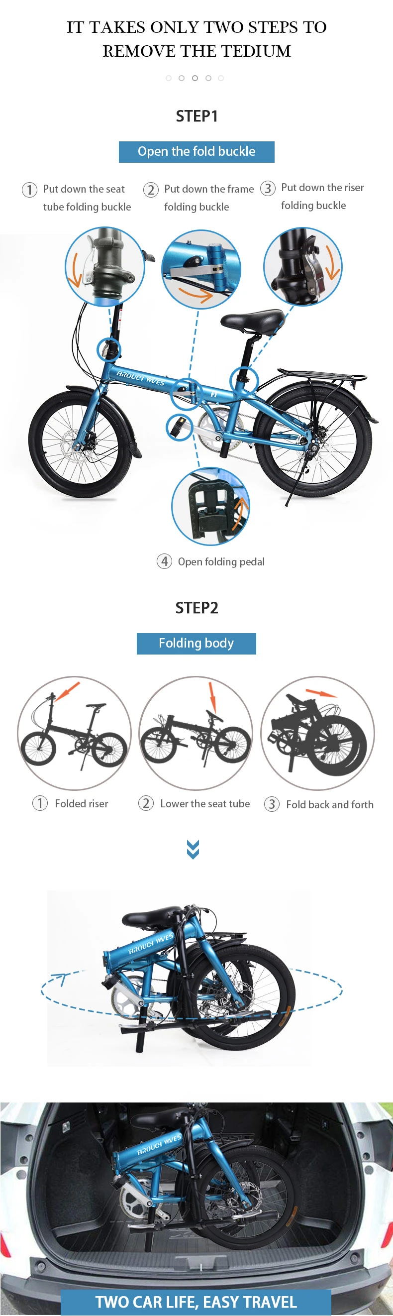 Good Quality Mini Size 20 Inch Mini Compact Folding Bicycle Aluminum Alloy Folding Bikes