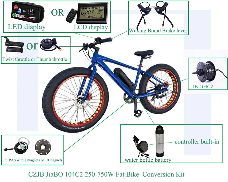 750W Electric Bike Kit Rear Wheel Electric Bike Kit